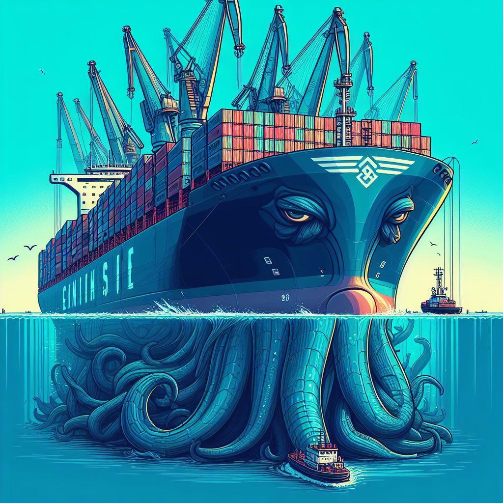 🚢 Великаны морей: рейтинг самых огромных контейнеровозов современности: 🏗 История появления морских гигантов: от первых контейнеровозов до наших дней